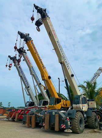 Infraestructura logística en sitio para almacenamiento y distribución de carga pesada